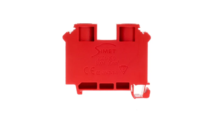 Złączka szynowa gwintowa 2-przewodowa 35mm2 czerwona ZUG1-35 12701311