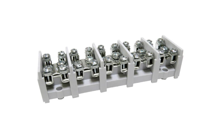 Odgałęźnik instalacyjny 5-torowy (1x35mm² 4x16mm²) LZ5*35/16wyk.11 (bez pokrywy) mocowanie do podłoża, szary 84025002