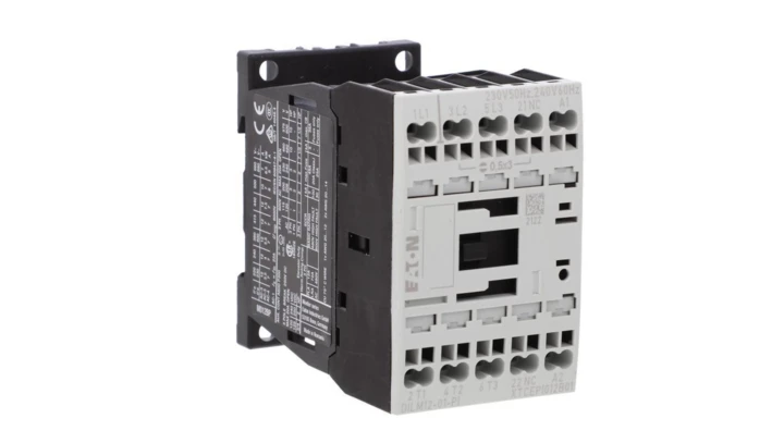 Stycznik mocy DILM12-01(230V50HZ,240V60HZ)-PI 3P 380 V 400 V 5.5 kW 1R 230 V AC Push-In 199244