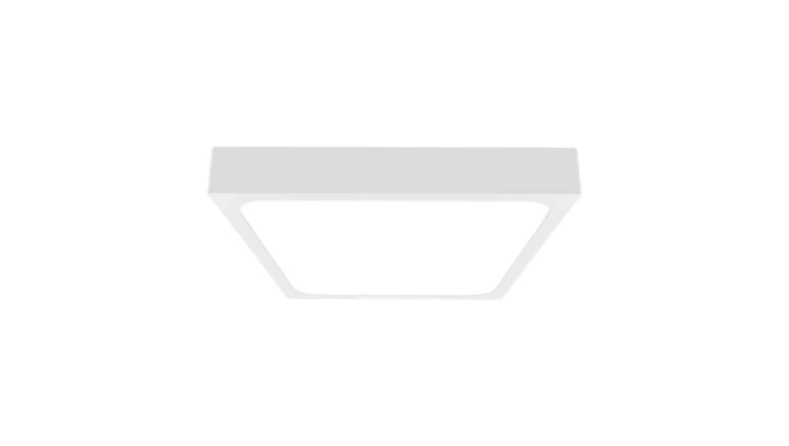 Plafoniera LED 18W 1800lm 4000K IP44 Kwadrat Mleczny Biała Ramka z mikrofalowym czujnikiem ruchu 7666