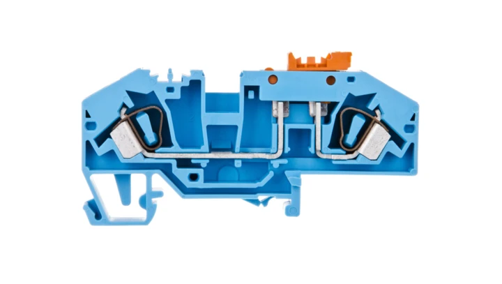 Złączka szynowa rozłączalna 2-przewodowa 6mm2 niebieska 282-695 /25szt./