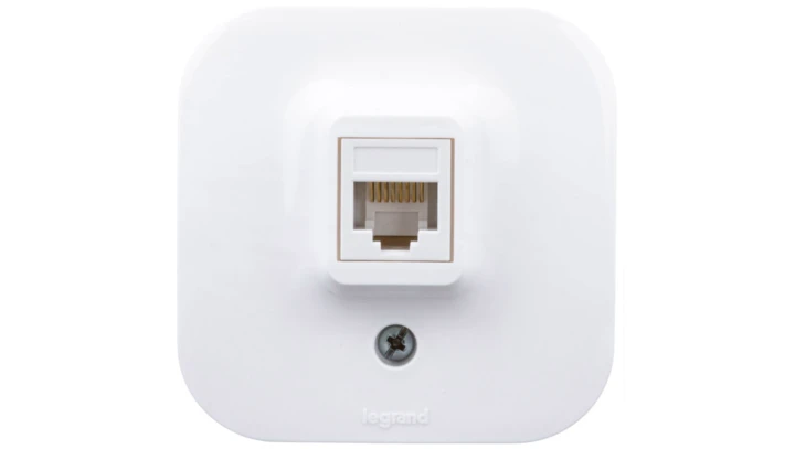 FORIX Gniazdo komputerowe pojedyncze RJ45 kat.5e UTP białe 782424