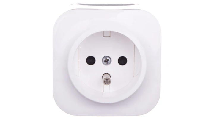 FORIX Gniazdo pojedyncze z/u 16A IP20 białe 782417