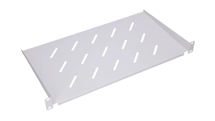 Półka 19, do szaf wiszących Extralink 1U 250mm Szara