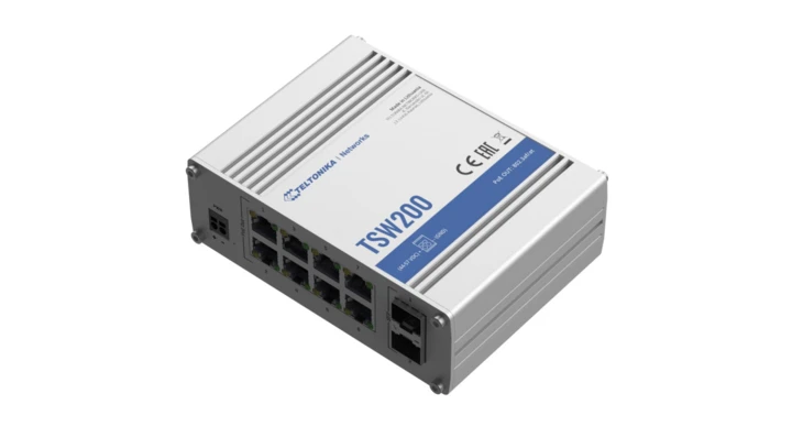 Switch PoE+ 8x RJ45 1000Mb/s PoE+, 2x SFP, 240W Teltonika TSW200
