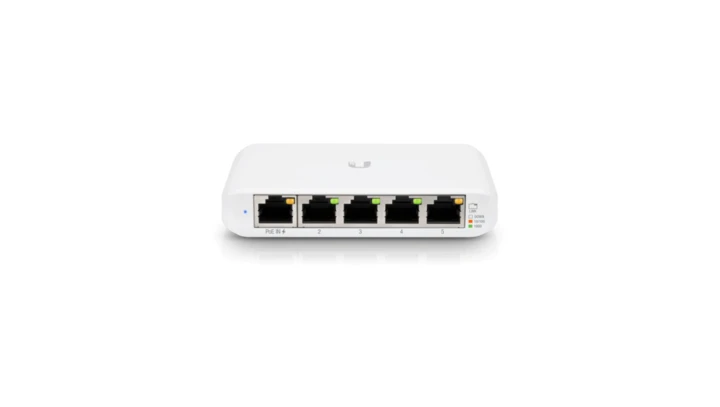 Switch UniFi, 5x RJ45 1000Mb/s, 1x PoE In Ubiquiti USW-Flex-Mini