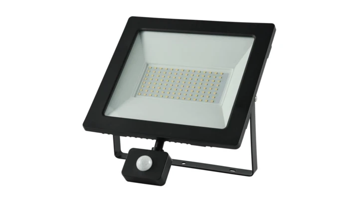 Projektor LED 100W 11500lm 4000K Premium z czujnikiem czarny IP44 GW-0017