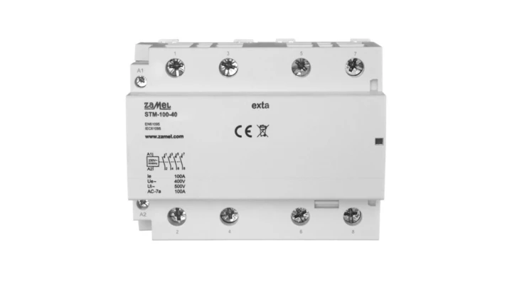 Stycznik modułowy instalacyjny 100A 4Z 230V AC typ: STM-100-40 EXT10000302