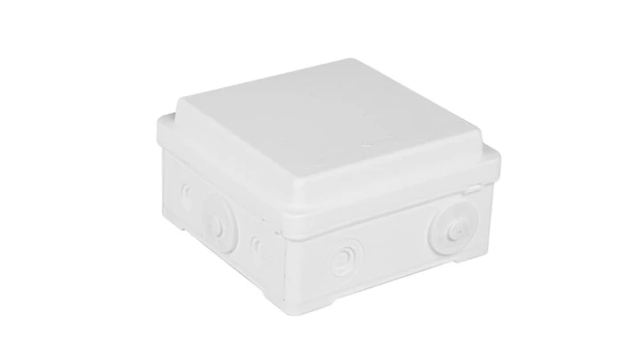 Puszka naścienna przyłączeniowa 100x52x100 mm, z 4 dławnicami, IP54, odporna na UV, NPP100 biała 35380006