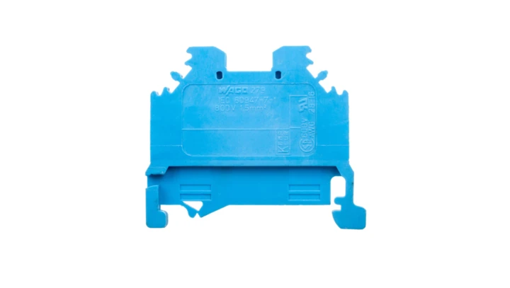 Złączka szynowa przelotowa 1,5mm2 niebieska 279-104 /100szt./