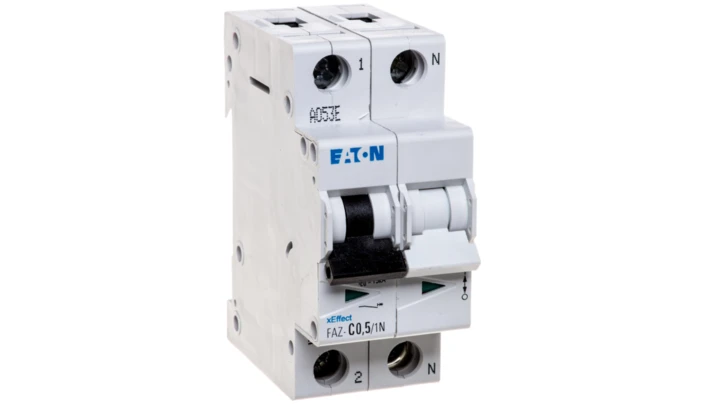Wyłącznik nadprądowy 1P+N C 0,5A 15kA AC FAZ C0,5/1N 278657