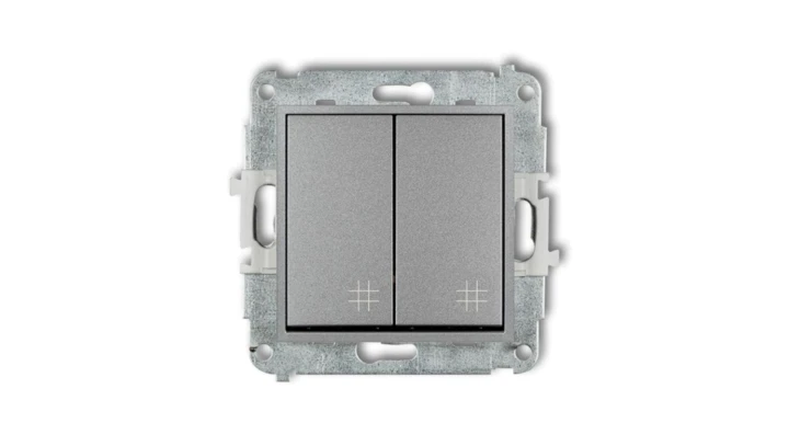 ICON Mechanizm łącznika podwójnego krzyżowego srebrny metalik 7IWP-66