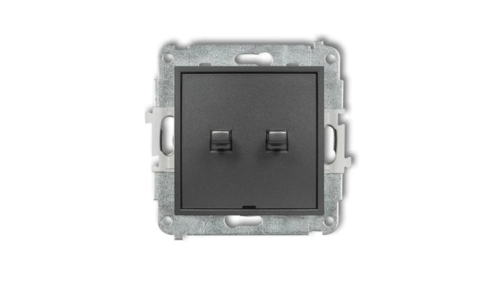 ICON Mechanizm łącznika świecznikowego w stylu amerykańskim grafitowy 11IWPUS-2