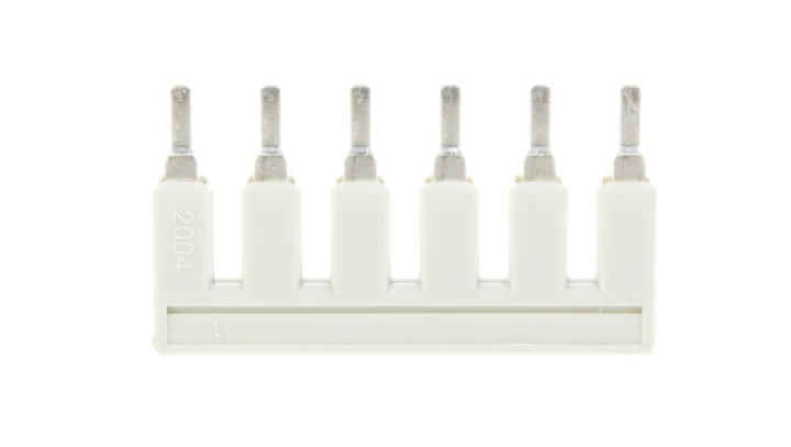 Mostek grzebieniowy 6-torowy 32A 800V jasnoszary 2004-406 TOPJOBS /25szt./