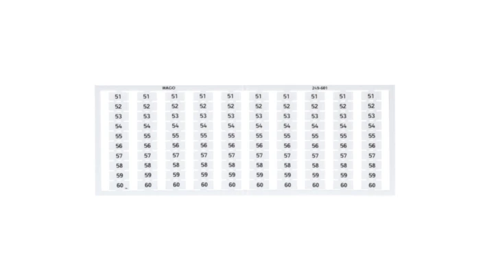 Oznaczniki WSB 10x 51-60 biały 249-601 /5szt./
