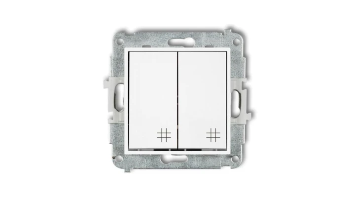 ICON Mechanizm łącznika podwójnego krzyżowego biały IWP-66