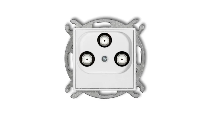 ICON Mechanizm gniazda multimedialnego 3F DATA (Vectra) biały mat 25IGMV