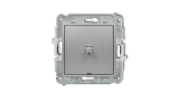 ICON Mechanizm łącznika schodowego w stylu amerykańskim (jeden klawisz bez piktogramu) srebrny metalik 7IWPUS-3.1