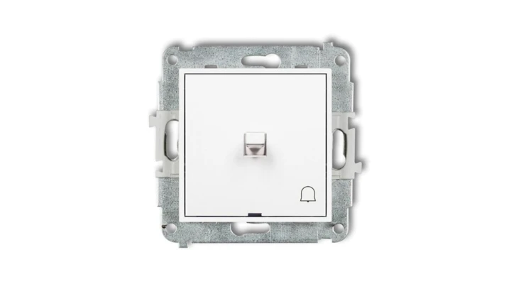 ICON Mechanizm łącznika zwierny dzwonek w stylu amerykańskim biały IWPUS-4