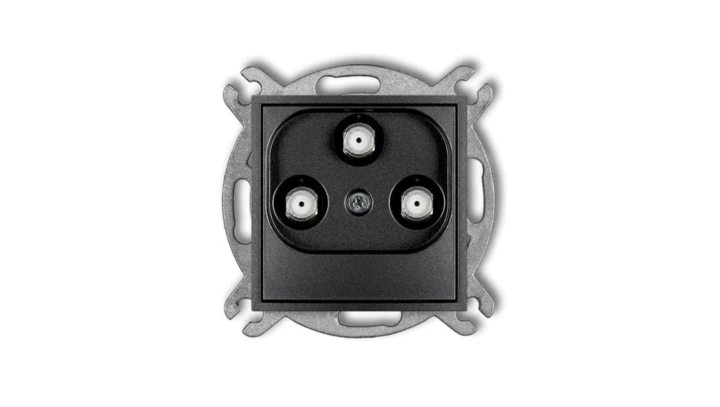 ICON Mechanizm gniazda multimedialnego 3F DATA (Vectra) grafitowy 11IGMV