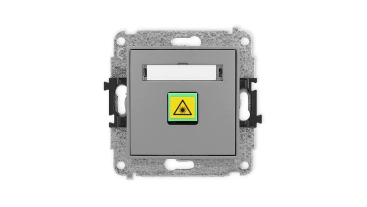 ICON Mechanizm gniazda światłowodowego/optycznego pojedynczego szary mat 27IGOP-1