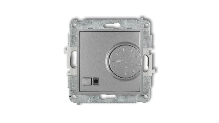 ICON Mechanizm elektronicznego regulatora temperatury z czujnikiem podpodłogowym srebrny metalik 7IRT-1