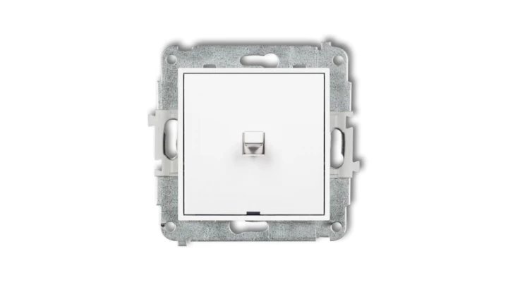 ICON Mechanizm łącznika schodowego w stylu amerykańskim (jeden klawisz bez piktogramu) biały IWPUS-3.1