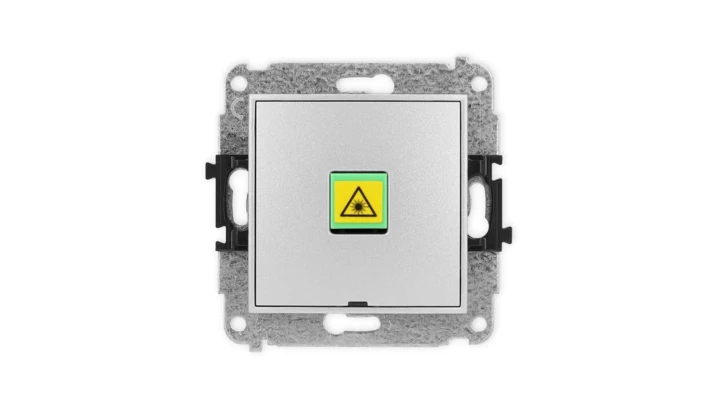 ICON Mechanizm gniazda światłowodowego/optycznego pojedynczego, bez pola opisowego srebrny metalik 7IGOPBO-1