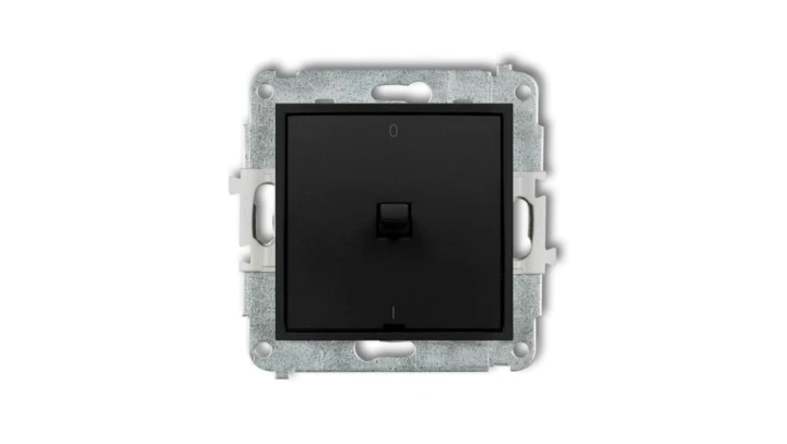 ICON Mechanizm łącznika dwubiegunowego w stylu amerykańskim czarny mat 12IWPUS-9