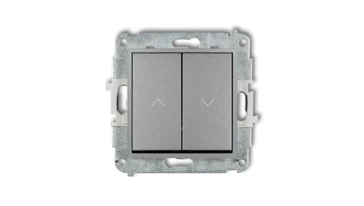 ICON Mechanizm łącznika zwiernego żaluzjowego srebrny metalik 7IWP-8