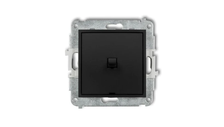 ICON Mechanizm łącznika krzyżowego w stylu amerykańskim (jeden klawisz bez piktogramu) czarny mat 12IWPUS-6.1