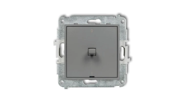 ICON Mechanizm łącznika dwubiegunowego w stylu amerykańskim szary mat 27IWPUS-9