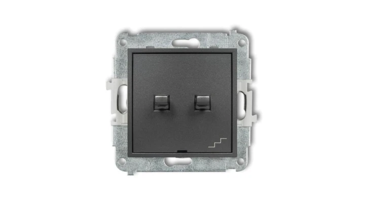 ICON Mechanizm łącznika jednobiegunowego ze schodowym (wspólne zasilanie) w stylu amerykańskim grafitowy 11IWPUS-10.1