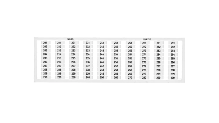 Ramka z oznacznikami 1x 201-300 209-710 /5szt./