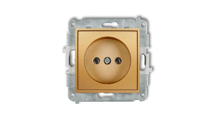 ICON Mechanizm gniazda pojedynczego bez uziemienia 2P (bez przesłon torów prądowych) złoty 29IGP-1