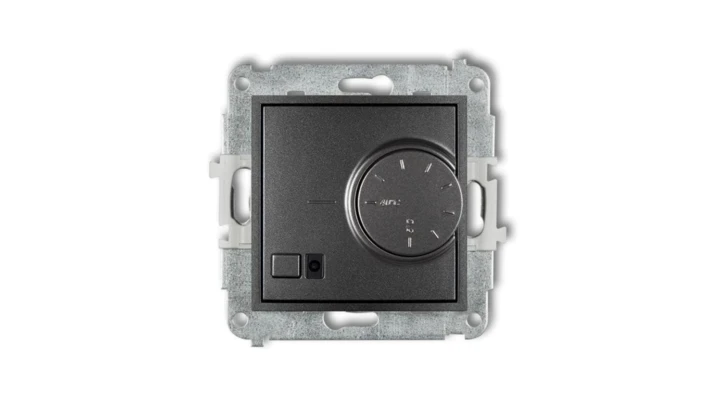 ICON Mechanizm elektronicznego regulatora temperatury z czujnikiem podpodłogowym grafitowy 11IRT-1