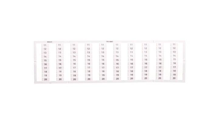 Oznaczniki WMB 10x 11-20 793-5603 /5szt./