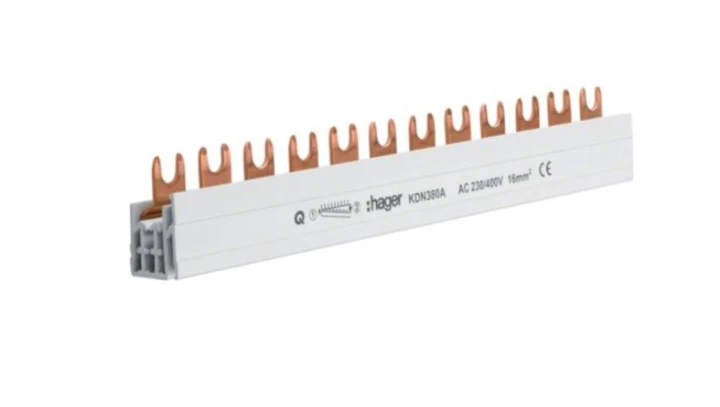 Szyna łączeniowa pozioma 1F 80A 3P 12M 16mm KDN380A