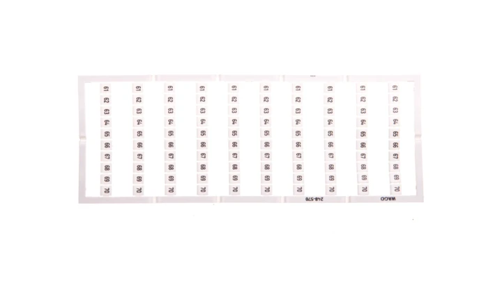 Oznaczniki Mini-WSB 10x 61-70 biały 248-570 /5szt./