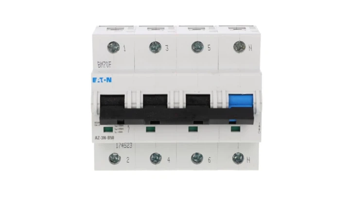 Wyłącznik nadprądowy 3P+N B 50A 25kA AC AZ-3N-B50 174523