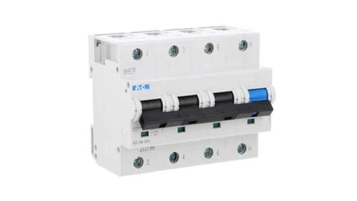 Wyłącznik nadprądowy 3P+N C 63A 25kA AC AZ-3N-C63 211798