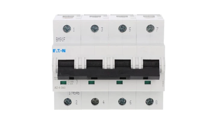 Wyłącznik nadprądowy 4P D 63A 25kA AC AZ-4-D63 174546