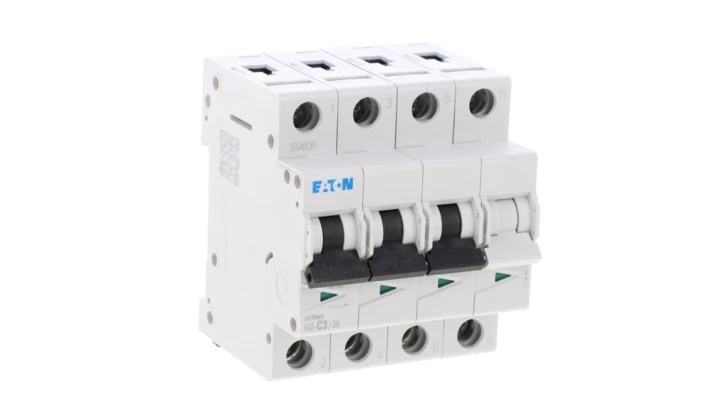 Wyłącznik nadprądowy 3P+N C 3A 15kA AC FAZ-C3/3N 278965