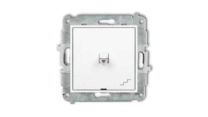 MINI Mechanizm łącznika schodowego w stylu amerykańskim biały mat 25MWPUS-3