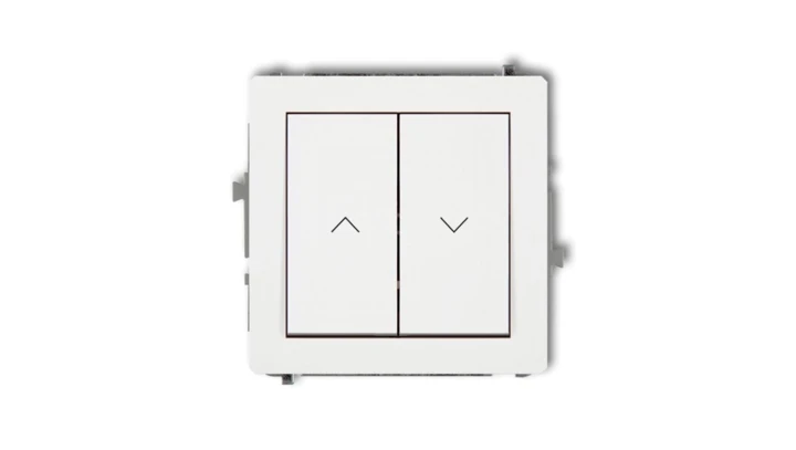 DECO Mechanizm łącznika żaluzjowego z podtrzymaniem, biały mat 25DWP-88