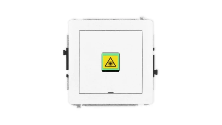 DECO Mechanizm gniazda światłowodowego/optycznego pojedynczego, bez pola opisowego, biały mat 25DGOPBO-1