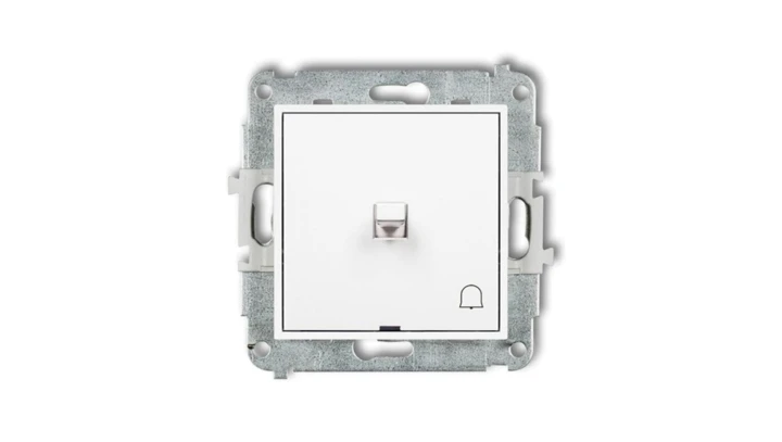 MINI Mechanizm łącznika zwierny dzwonek w stylu amerykańskim biały mat 25MWPUS-4