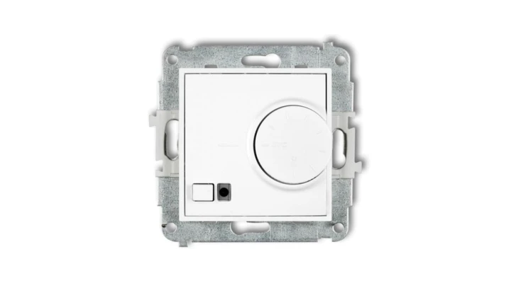 MINI Mechanizm elektronicznego regulatora temperatury z czujnikiem podpodłogowym biały mat 25MRT-1