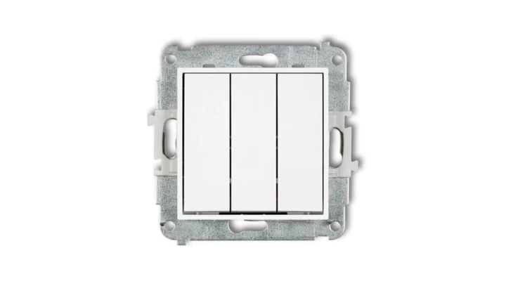 MINI Mechanizm łącznika potrójnego biały mat 25MWP-7