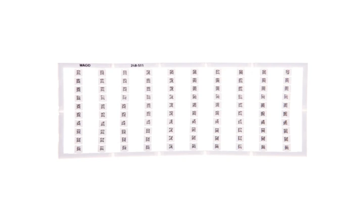 Oznaczniki Mini-WSB 1x 301-400 biały 248-511 /5szt./